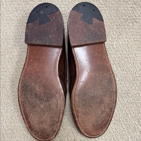 Alden Men's Rich Brown Leather Slip-Ons - Picture 3 of 7